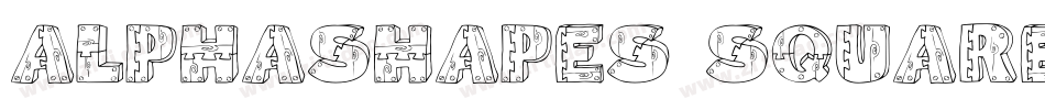 AlphaShapes squares字体转换